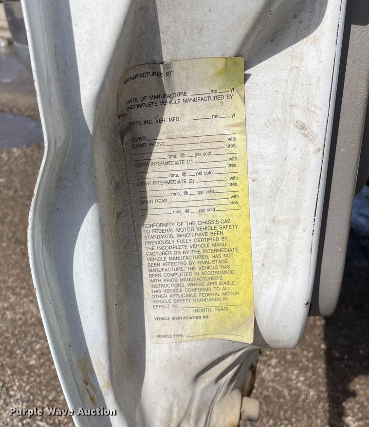 image for item OG9814 1999 Ford F550 Super Duty XLT sewer rodder truck