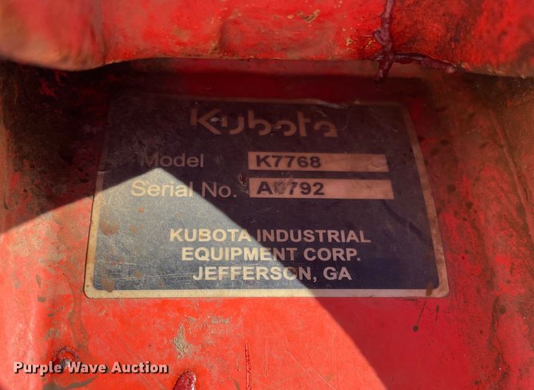 image for item OG9819 2012 Kubota  K008-3 mini excavator