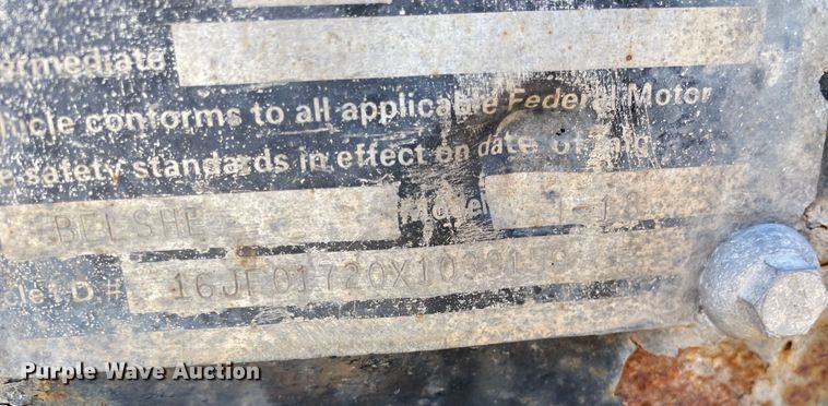 image for item OG9822 1999 Belshe  equipment trailer