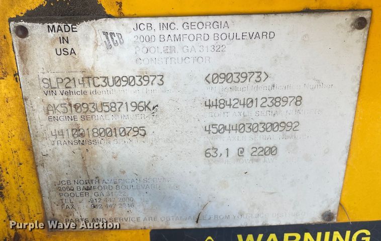 image for item OG9828 2003 JCB 214  backhoe