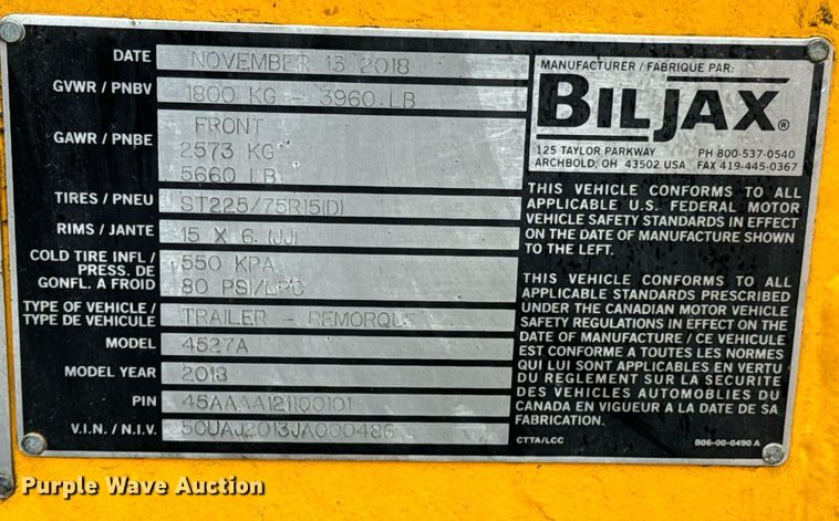 image for item OJ9536 2018 Haulotte 4527A boom lift