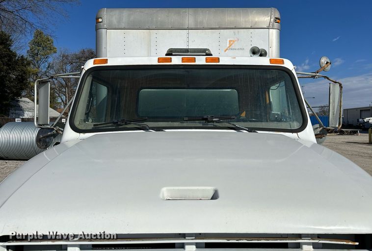 image for item OM9849 1999 International  4900 box truck with crash attenuator