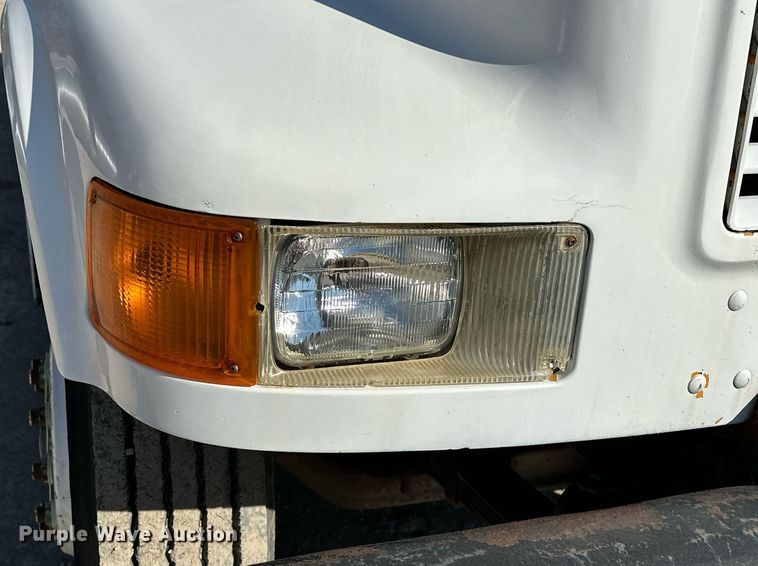 image for item OM9849 1999 International  4900 box truck with crash attenuator