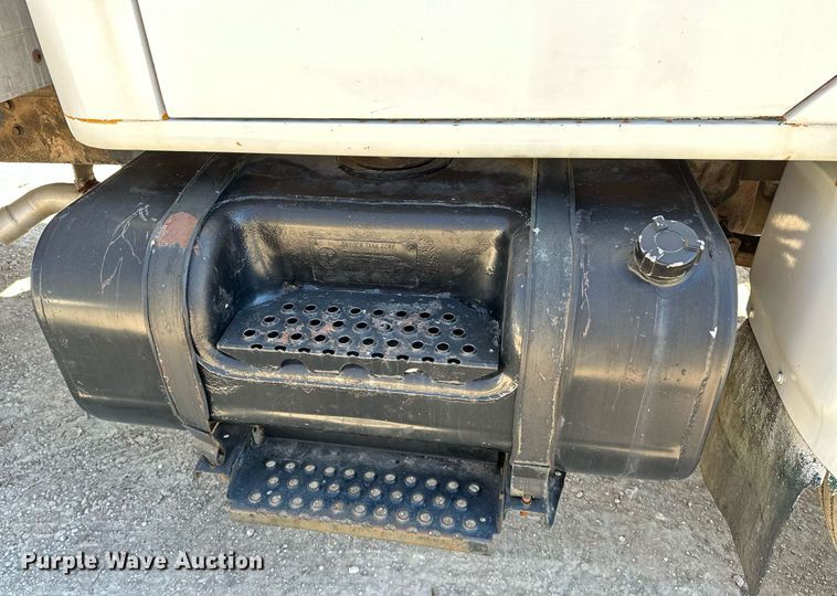 image for item OM9849 1999 International  4900 box truck with crash attenuator