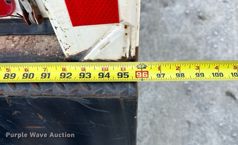 image for item OM9849 1999 International  4900 box truck with crash attenuator