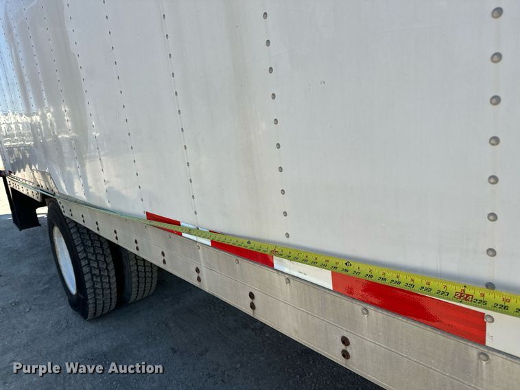 image for item OM9849 1999 International  4900 box truck with crash attenuator