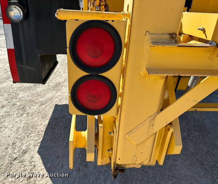 image for item OM9849 1999 International  4900 box truck with crash attenuator