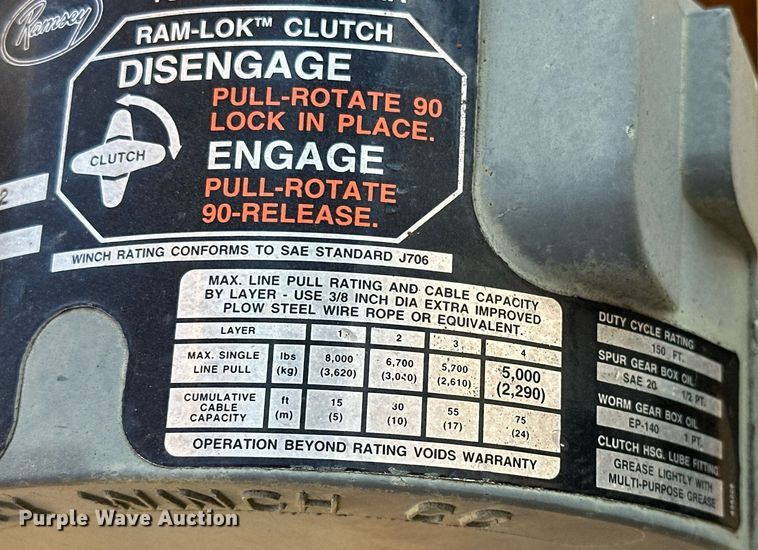 image for item OM9849 1999 International  4900 box truck with crash attenuator