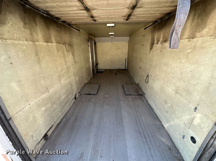 image for item OM9849 1999 International  4900 box truck with crash attenuator