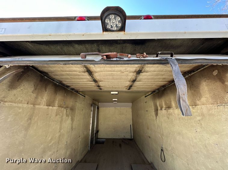 image for item OM9849 1999 International  4900 box truck with crash attenuator