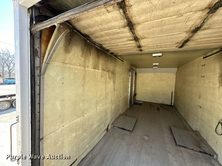 image for item OM9849 1999 International  4900 box truck with crash attenuator