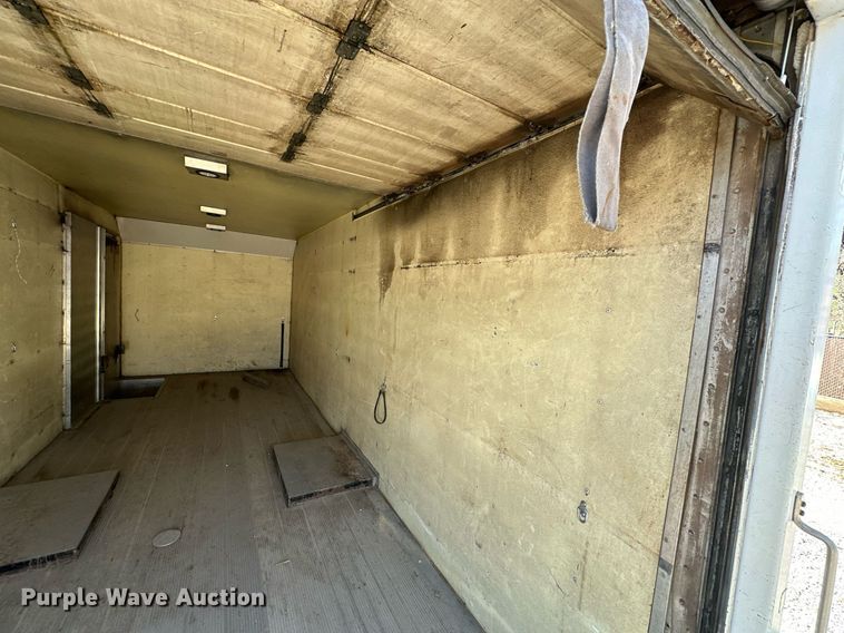 image for item OM9849 1999 International  4900 box truck with crash attenuator