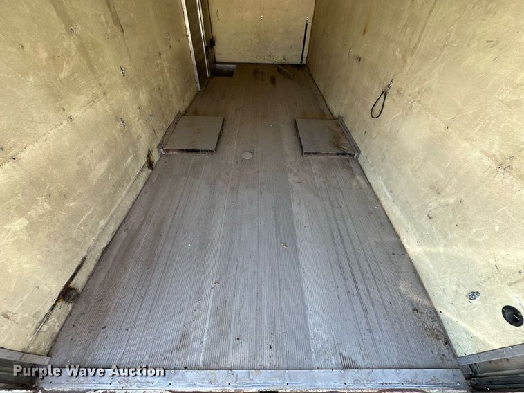 image for item OM9849 1999 International  4900 box truck with crash attenuator