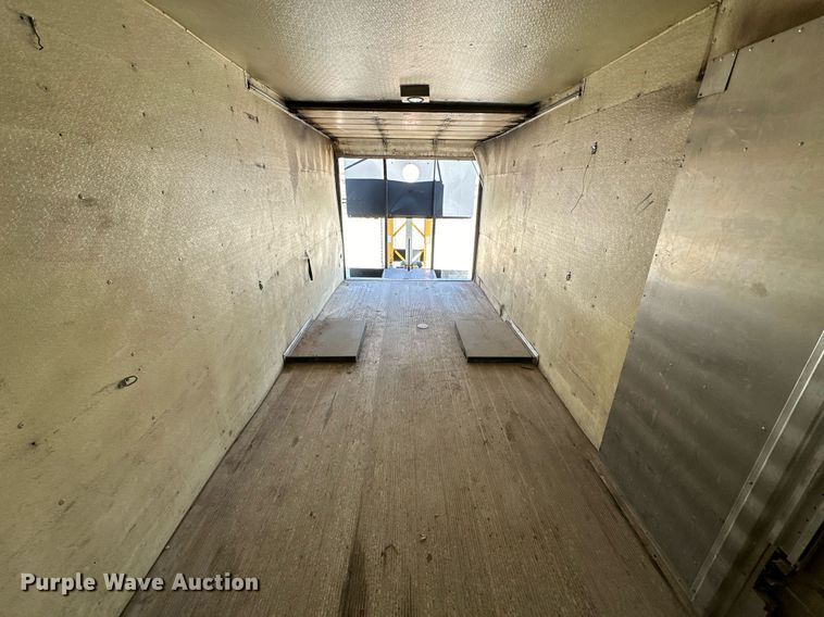 image for item OM9849 1999 International  4900 box truck with crash attenuator