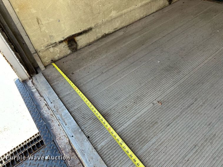 image for item OM9849 1999 International  4900 box truck with crash attenuator