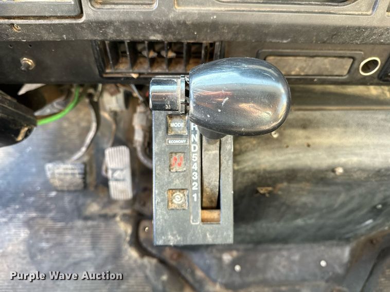 image for item OM9849 1999 International  4900 box truck with crash attenuator