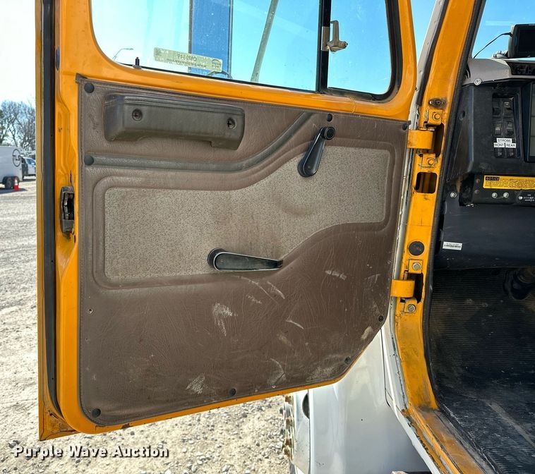 image for item OM9849 1999 International  4900 box truck with crash attenuator