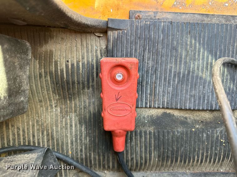 image for item OM9849 1999 International  4900 box truck with crash attenuator