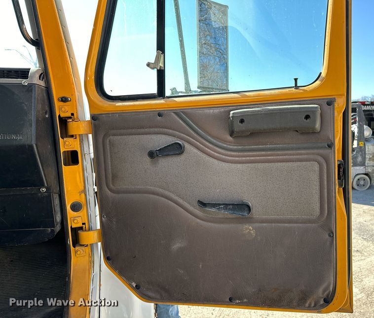 image for item OM9849 1999 International  4900 box truck with crash attenuator