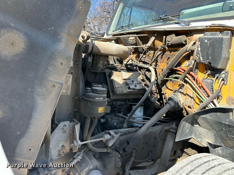 image for item OM9849 1999 International  4900 box truck with crash attenuator