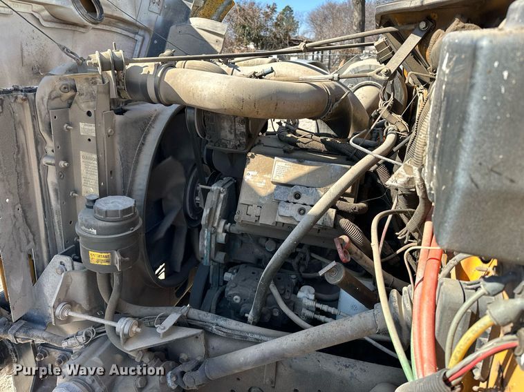 image for item OM9849 1999 International  4900 box truck with crash attenuator