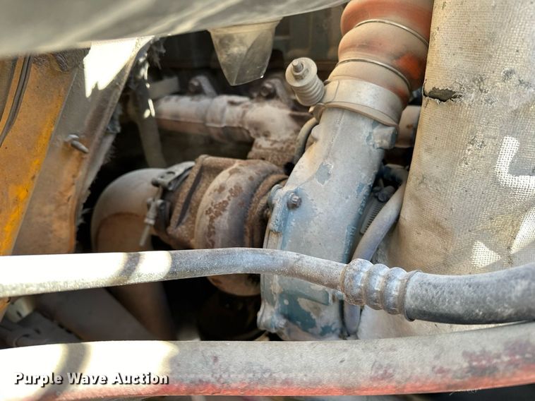 image for item OM9849 1999 International  4900 box truck with crash attenuator