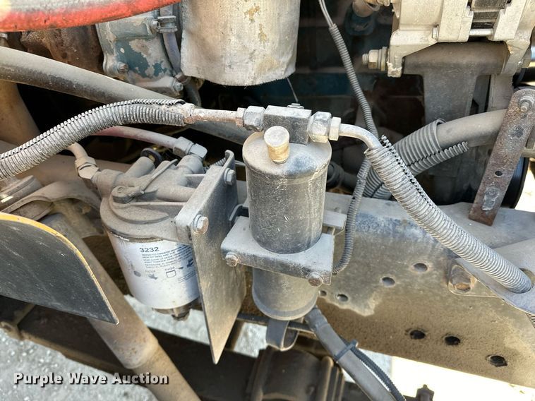 image for item OM9849 1999 International  4900 box truck with crash attenuator