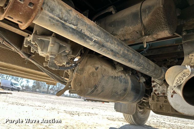 image for item OM9849 1999 International  4900 box truck with crash attenuator