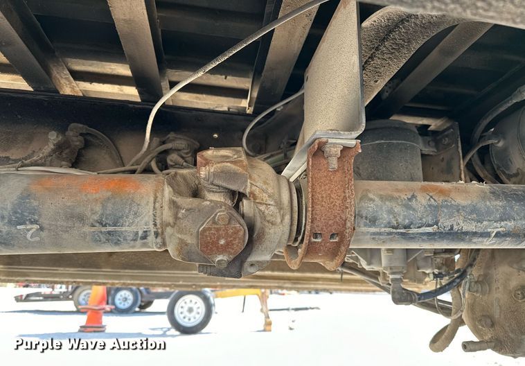 image for item OM9849 1999 International  4900 box truck with crash attenuator