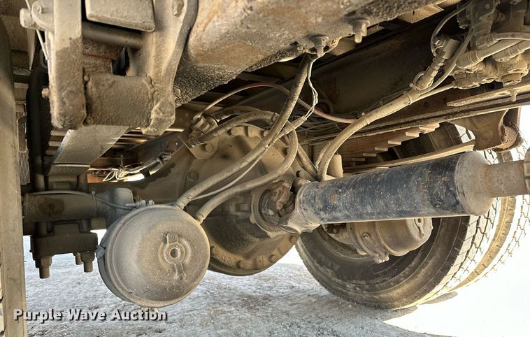 image for item OM9849 1999 International  4900 box truck with crash attenuator