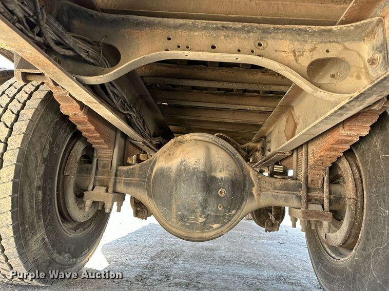 image for item OM9849 1999 International  4900 box truck with crash attenuator