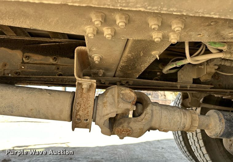 image for item OM9849 1999 International  4900 box truck with crash attenuator