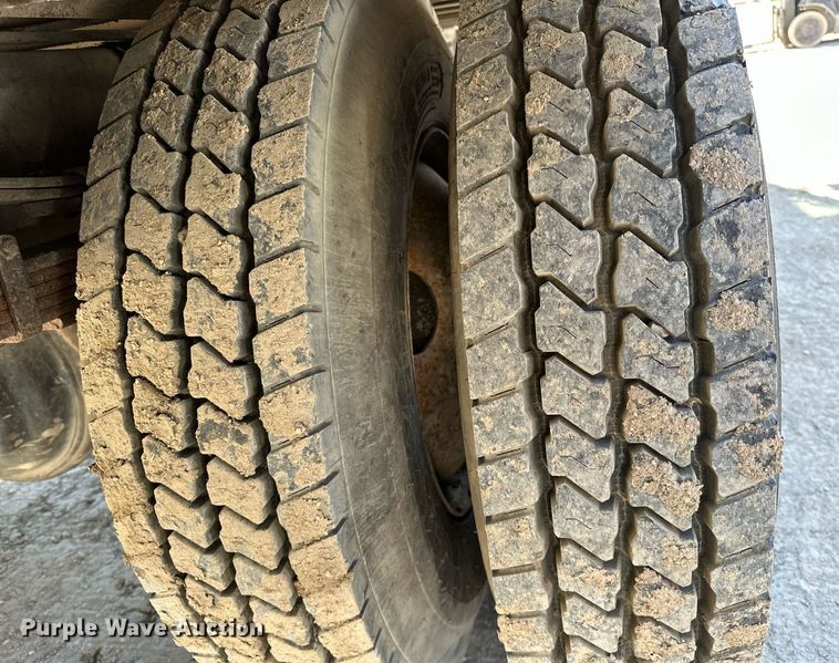 image for item OM9849 1999 International  4900 box truck with crash attenuator