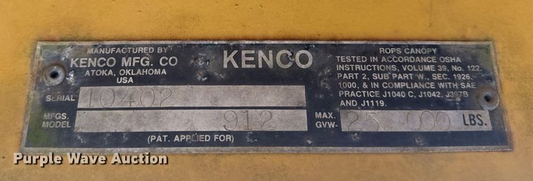 image for item OM9870 1993 Ferguson SP-912 pneumatic roller