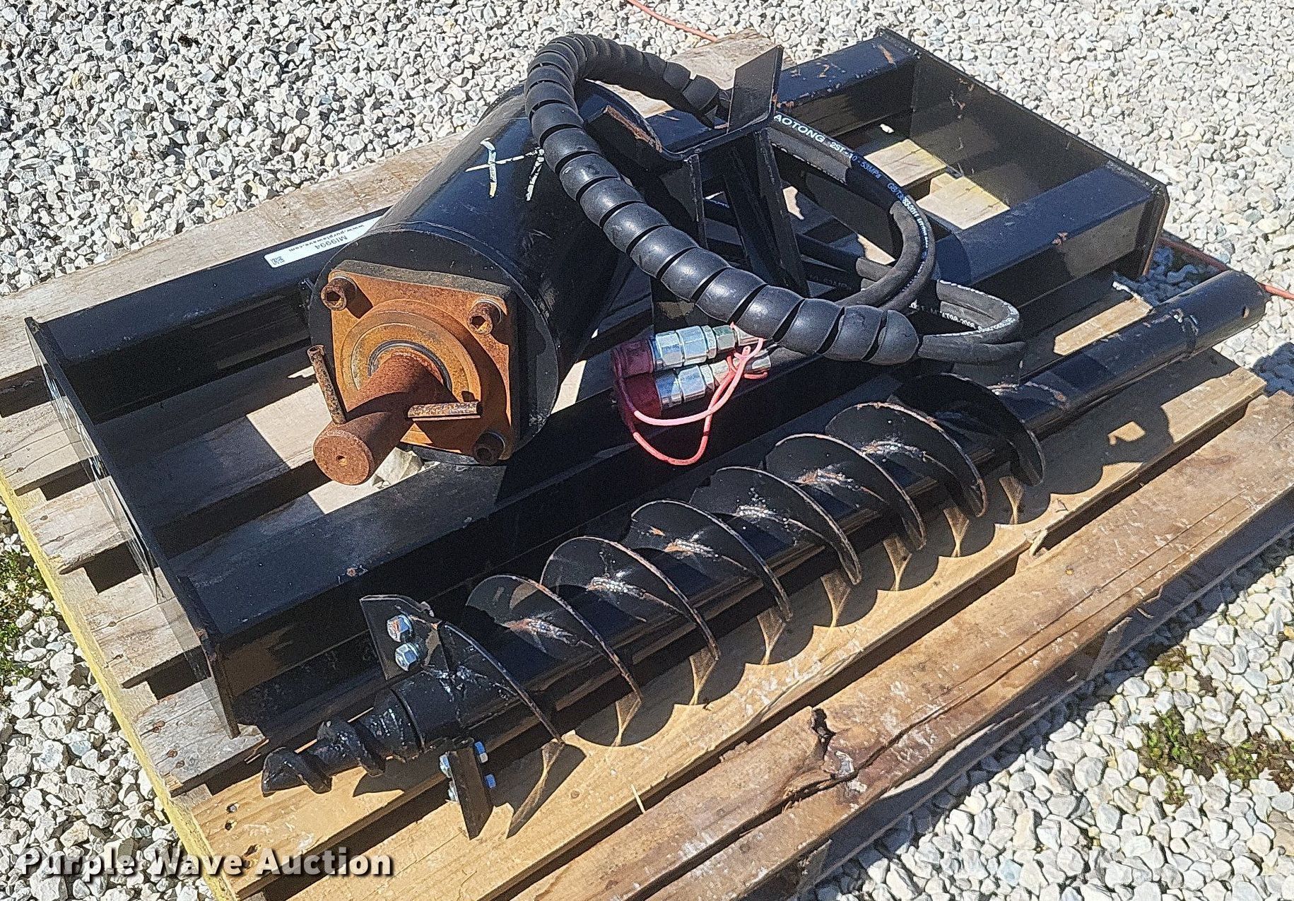 2022 Mower King skid steer post hole auger in Mountain Grove , MO