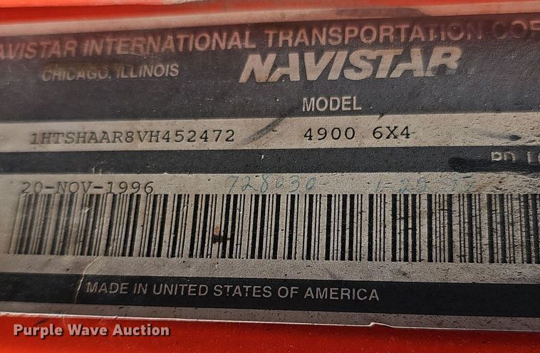 image for item DM1511 1997 International 4900 dump truck