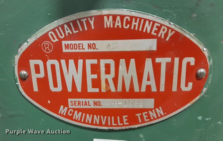 image for item DP2648 Powermatic 45 wood lathe