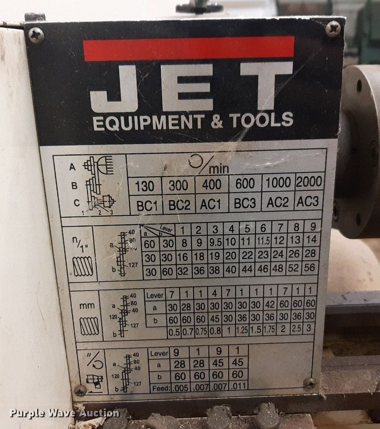 image for item DP2653  (2) Jet BD-920N metal lathes