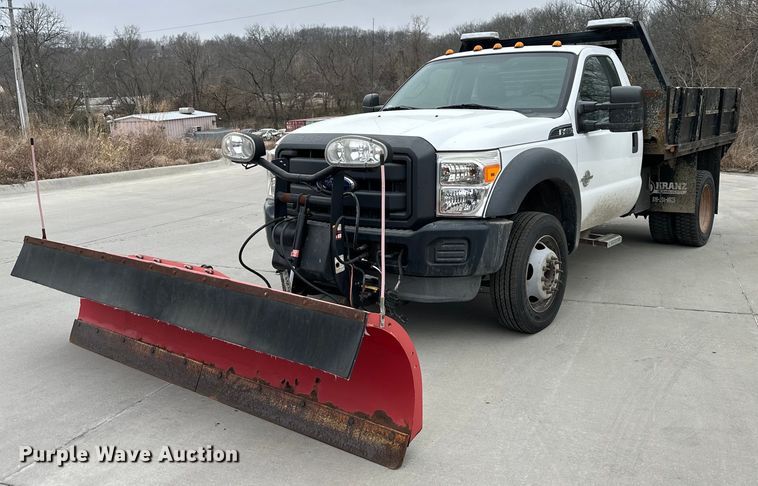 image for item DQ6372 2013 Ford F450 Super Duty XL dump flatbed truck