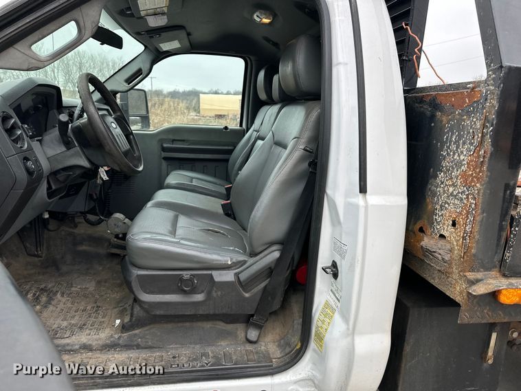 image for item DQ6372 2013 Ford F450 Super Duty XL dump flatbed truck