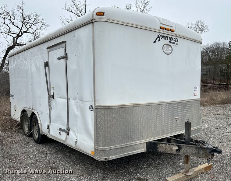 image for item DQ6373 2012 Homesteader  820CT enclosed cargo trailer