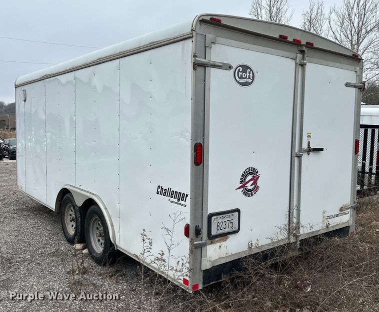 image for item DQ6373 2012 Homesteader  820CT enclosed cargo trailer
