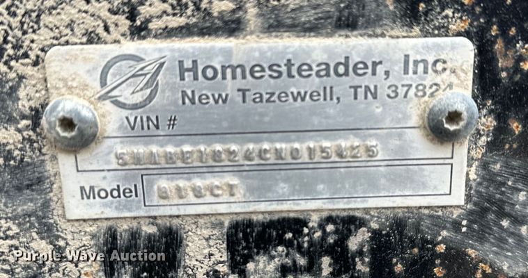 image for item DQ6373 2012 Homesteader  820CT enclosed cargo trailer