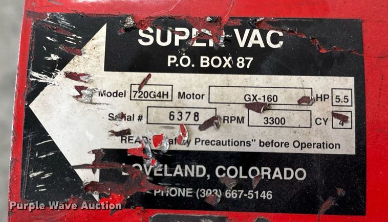 image for item EH6550 SuperVac 720G4H fan