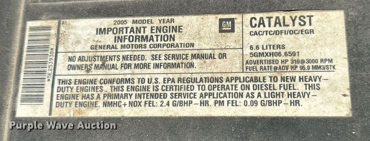 image for item EH6555 2005 Chevrolet Silverado 3500 ambulance