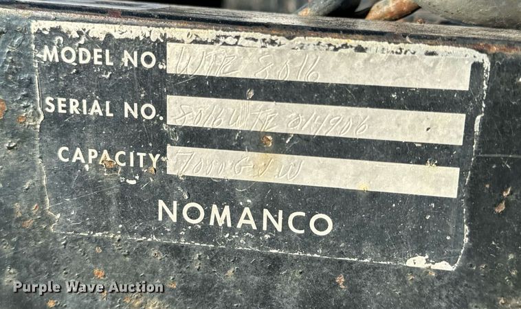 image for item EH6557 2004 Nomanco utility trailer