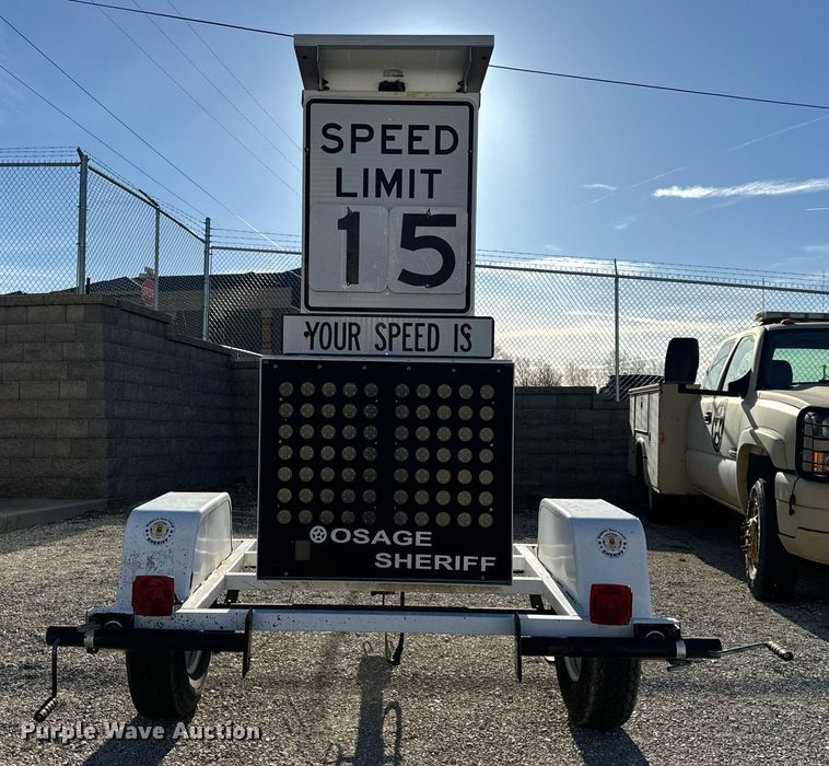 image for item EH6560 2010 K&K System radar trailer