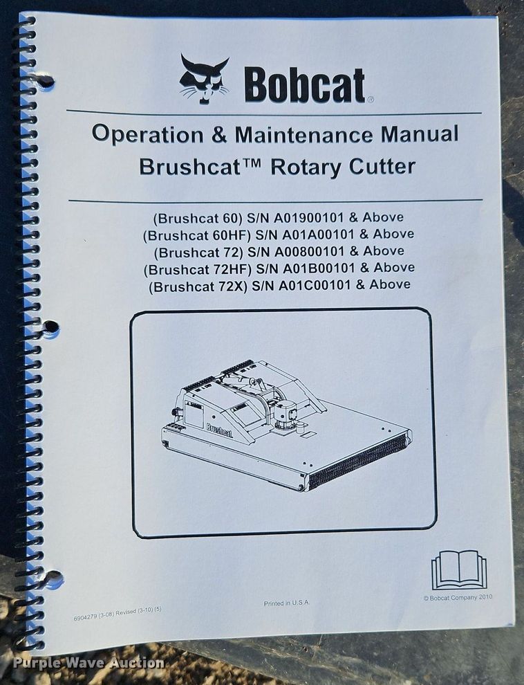 image for item EI3577 2010 Bobcat Brushcat 72X skid steer rotary mower