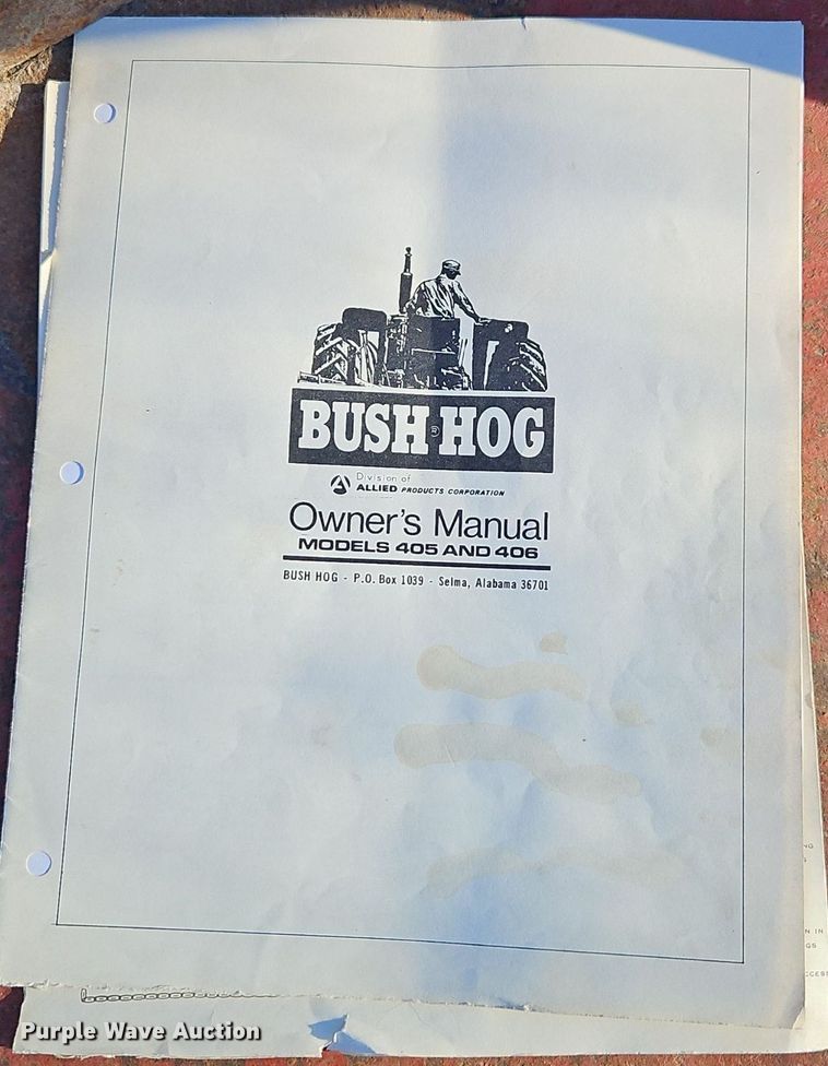 image for item EI3578 Bush Hog 406 rotary mower