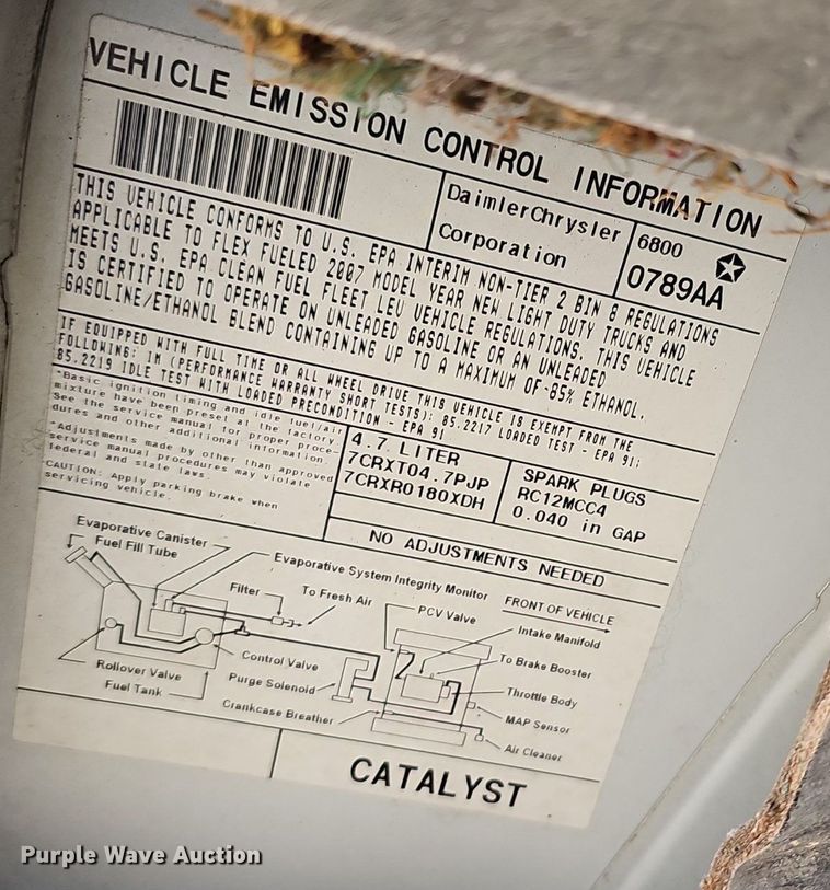 image for item EJ6001 2007 Dodge Dakota SLT Quad Cab pickup truck